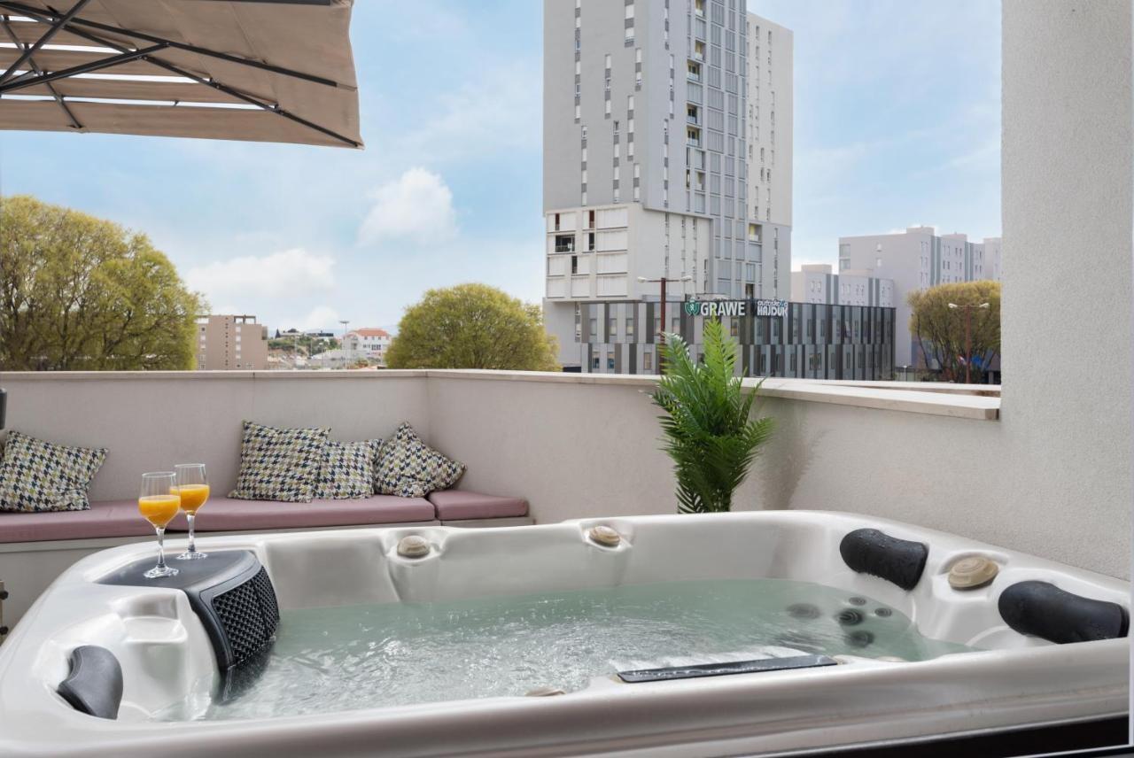 Glow Luxury Apartment With Terrace And Jacuzzi Split Buitenkant foto